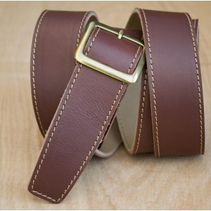 CEINTURE CUIR ACAJOU| La jean